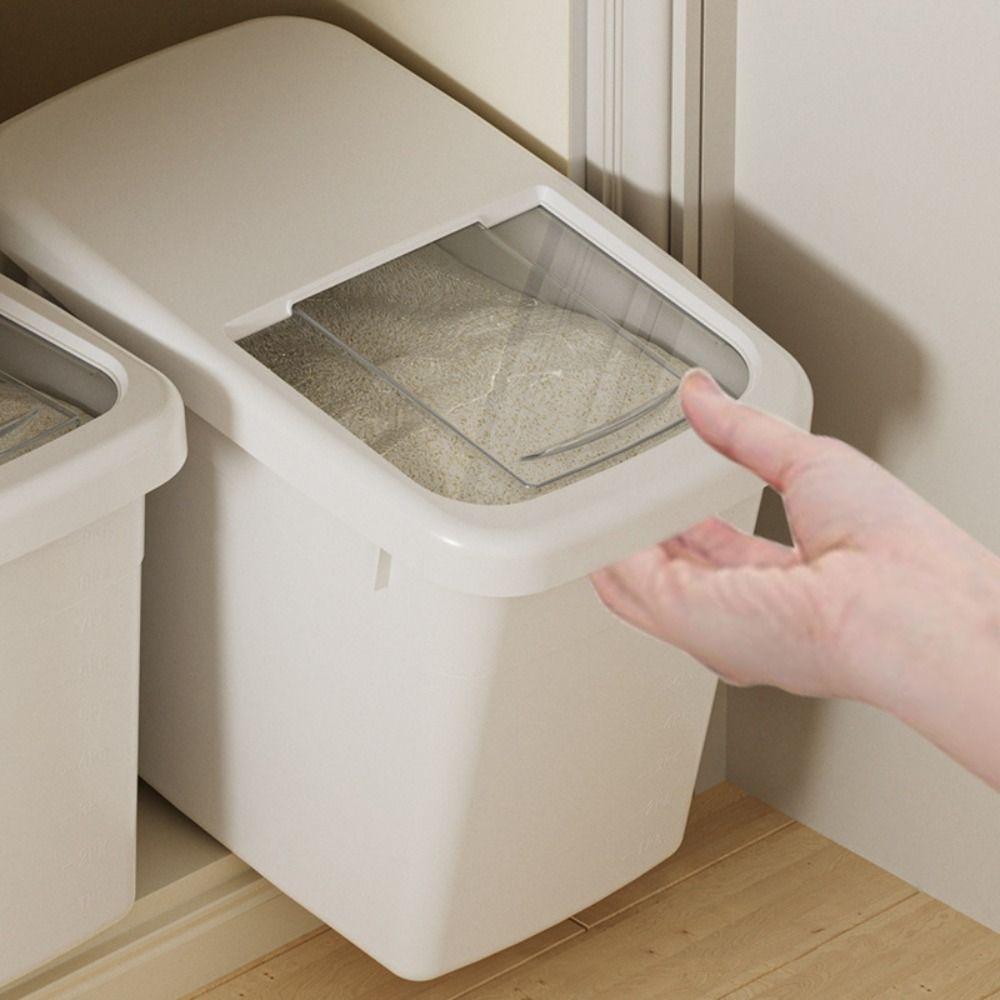 Insect Proof Pet Food Container Transparent Rice Storage Container Rice Storage Box  Flour