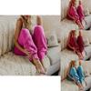 Legere Loungenhose für Damen aus Baumwolle mit hoher Taille