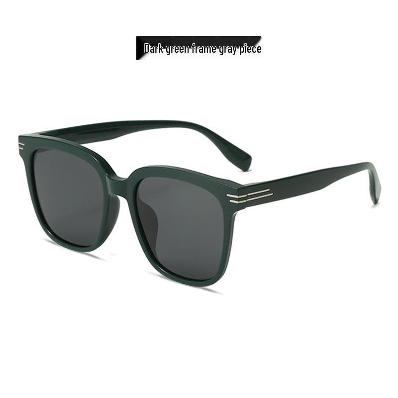 2025 Fashionable Large Frame Polarized Sunglasses - UV Protection, Slimming Effect, for Men & Women