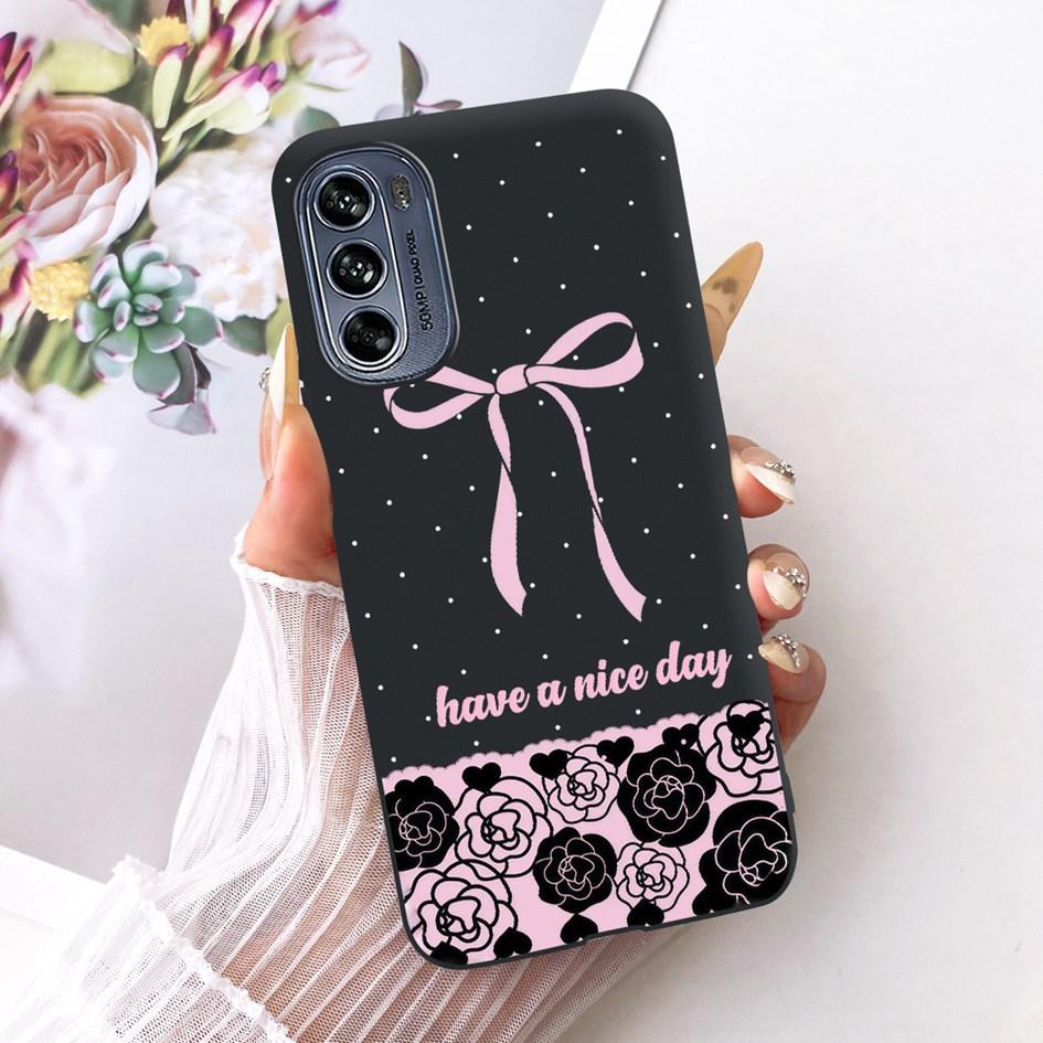 For Motorola Moto G62 5G Case Fashion Butterfly Bowknot Pattern Soft Silicone Cover For Motorola Moto G22 G32 G42 4G Phone Shell