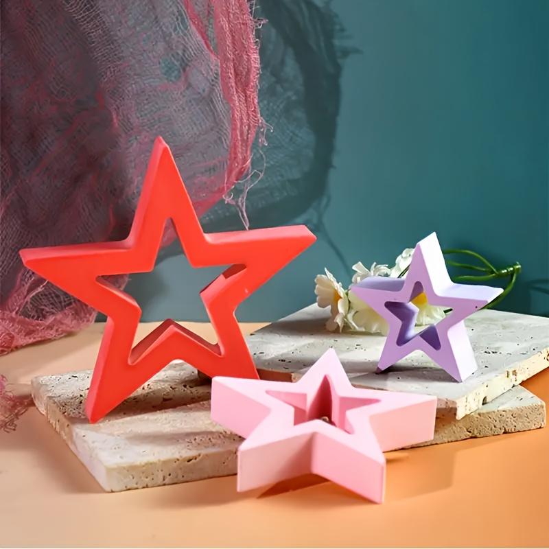 1/3pcs Star-shaped design mold - Plaster, concrete casting decorative piece mold - for DIY craft -  for Christmas decorations