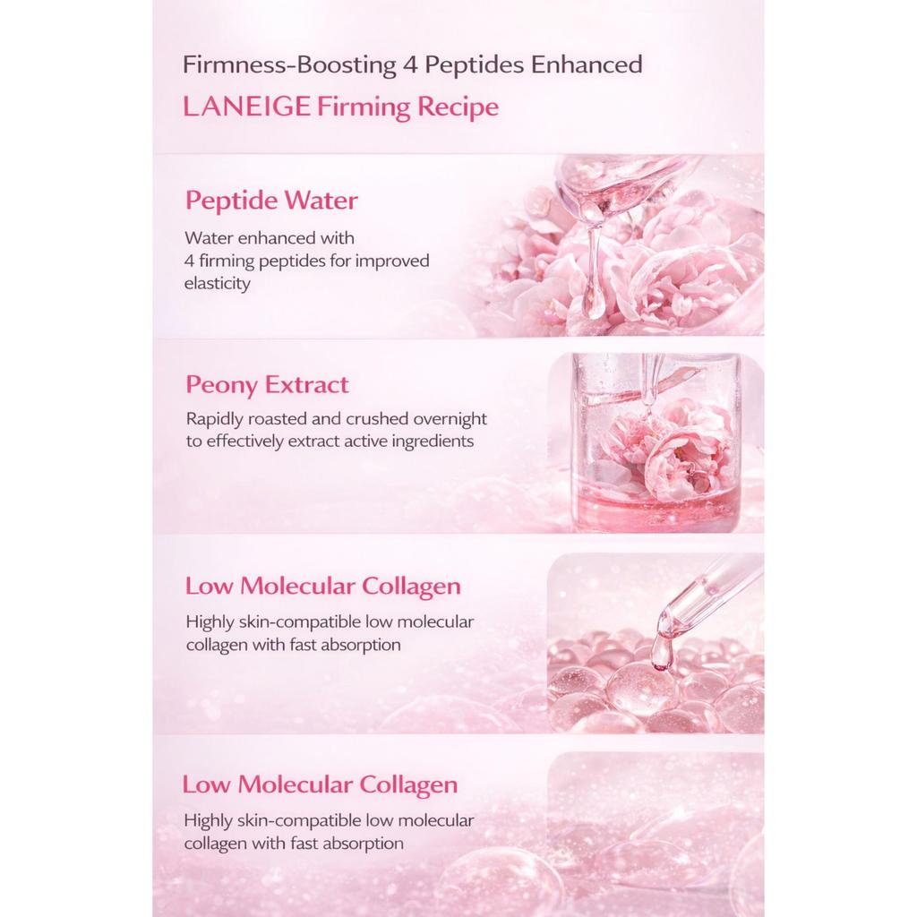 LANEIGE Bouncy & Firm Serum – Elasticity Boosting Anti-Aging Serum (30ml)