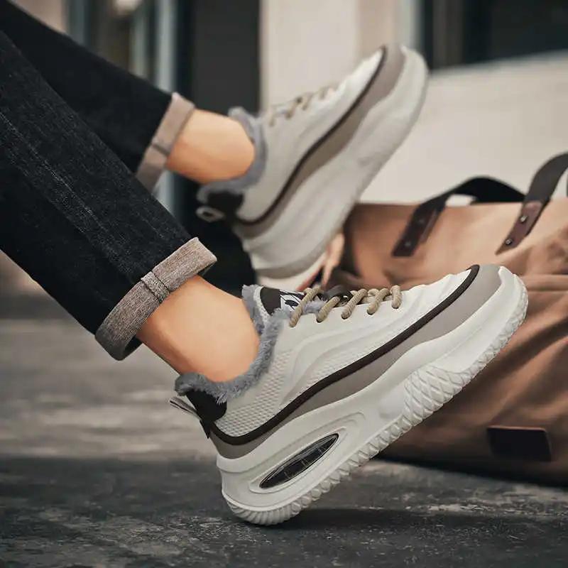 Fashion Furry Winter Women's Flat Shoes Female Loafers Red Fuchsia Sneakers Sport Special Special Use Shors Loafersy Vzuttya Tennes