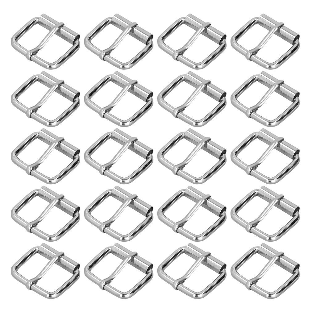 20Pcs Belt Buckles Bright Color Glossy Surface Sturdy Durable Fadeless Wide Application Metal Buckle4.5mm