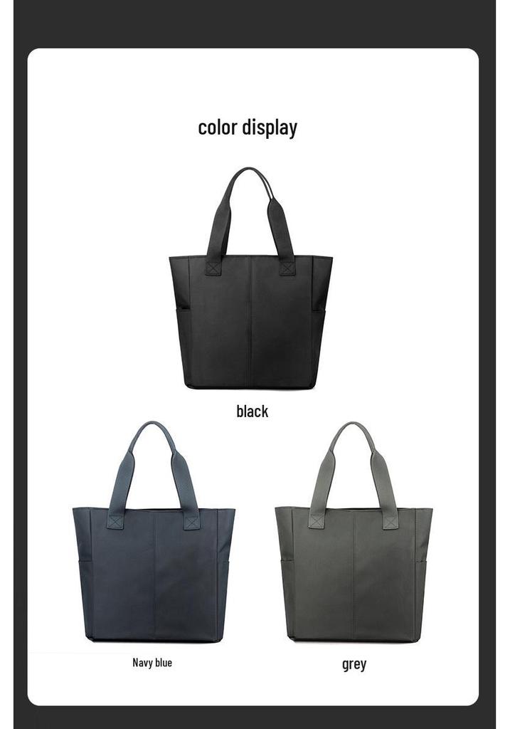 Men's Water-Repellent Business Backpack & Briefcase - Large Capacity, Simple Design, Perfect for Conferences & Trips.