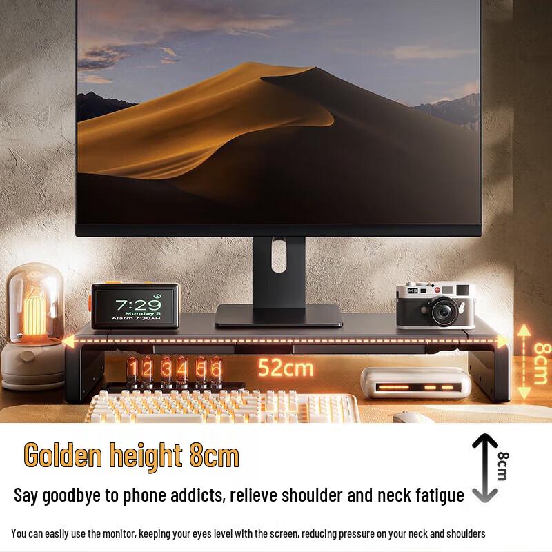 Multifunctional Monitor Riser with Storage