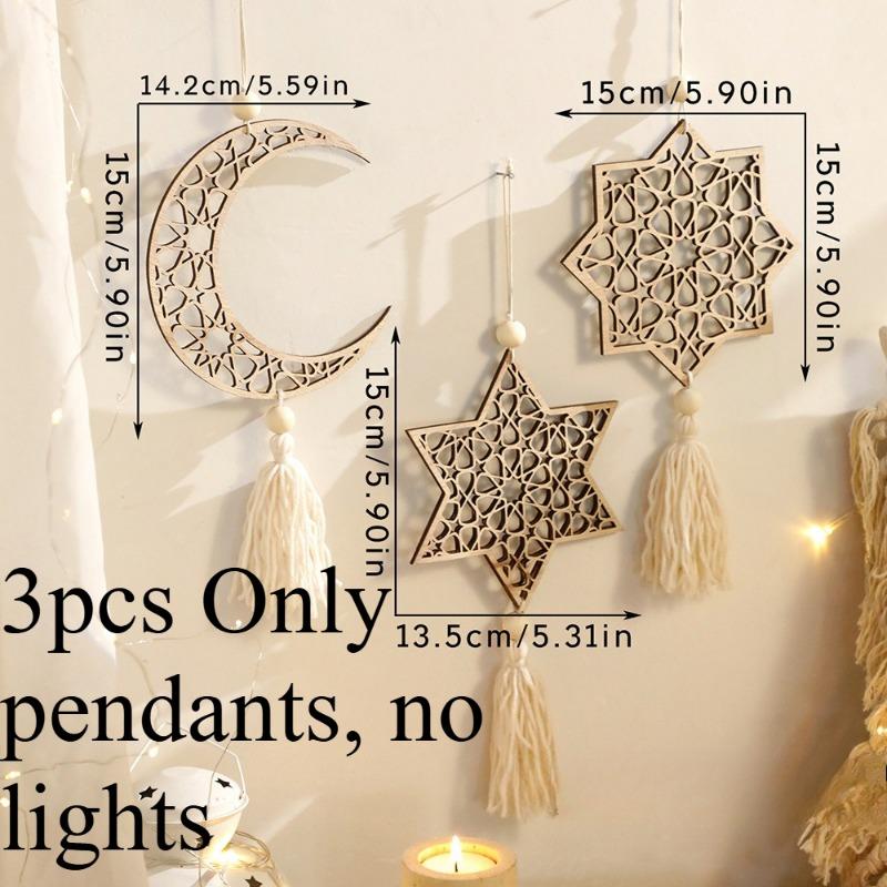 1/3pcs Cotton Rope Jupiter Moon Hollow Pendant Home Bedroom Wall Decoration Pendant Home Decoration Crafts Home Decoration