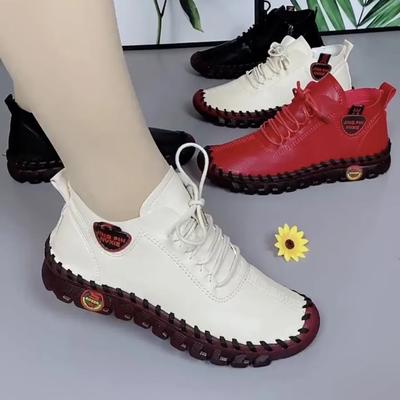 Leder Damenschuhe Damen 2022 New Beef Tendon Freizeitschuhe mit weichen Sohlen Leichte, rutschfeste Damenschuhe