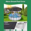 4FT Round Bath Pool Cover Waterproof Dustproof Oxford Cloth Spa Maintenance Protective Swimming Pool Leaf Net Cover