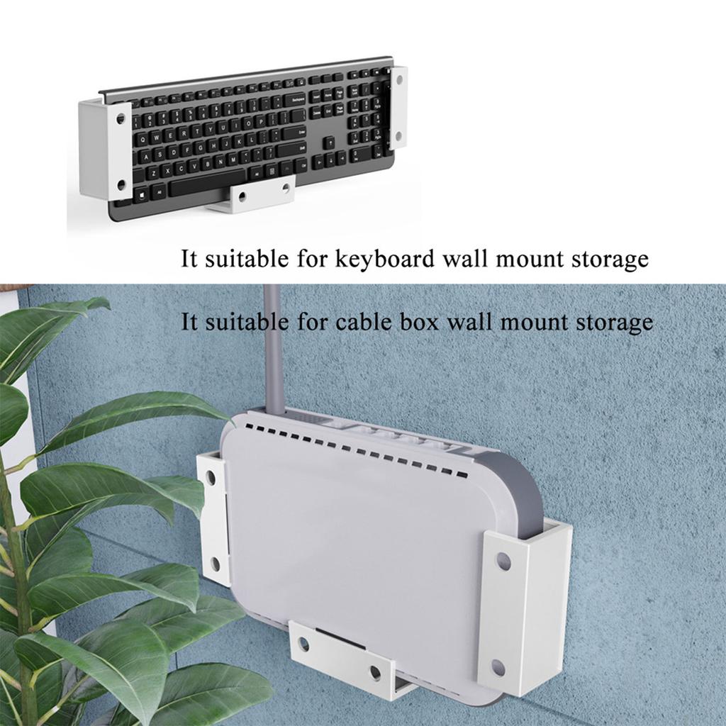 Under Desk Laptop Rack Bracket Increase Friction Easy To Install Bracket for Laptops Modems Keyboards