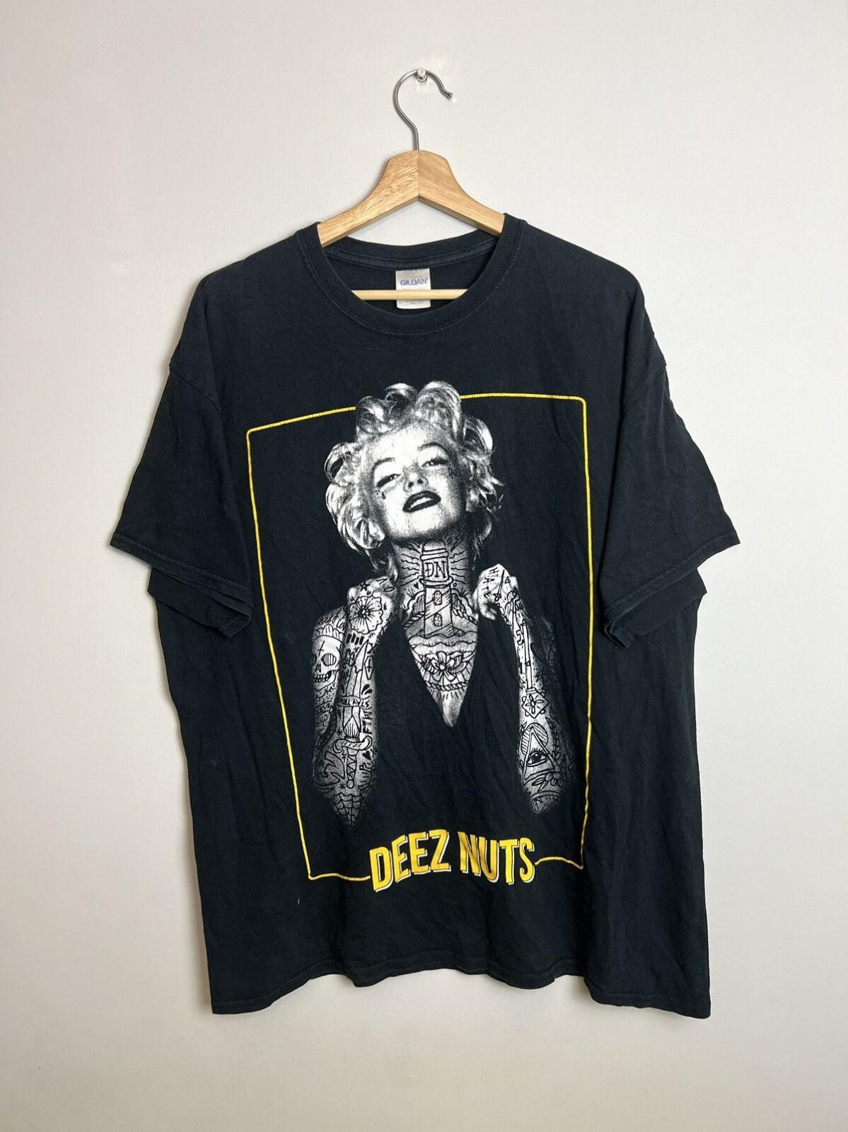 !!Rare!! Vintage Deez Nuts Marilyn Monroe band Unisex T-Shirt XXXXL