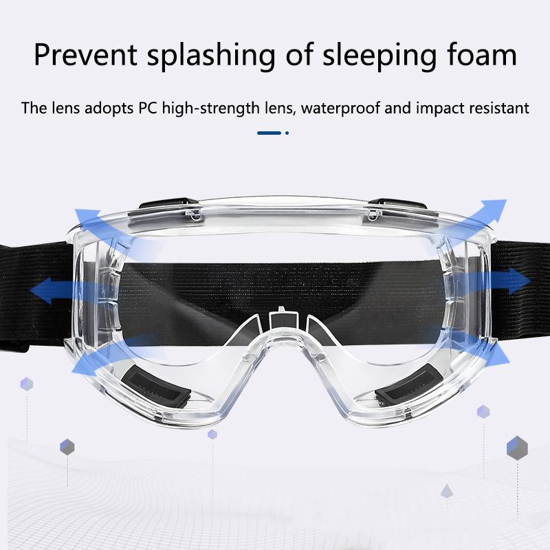 1 Piece Splashproof Dustproof Windproof Sandproof Anti-Fog Transparent Riding Skiing Sports Glasses Professional Goggles
