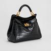 Vintage Stone Texture PU Tote Bag With Lock Crossbody Shoulder Daily Commute