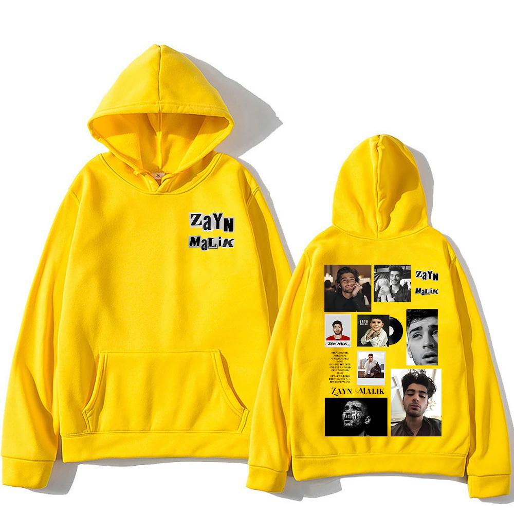 ZAYN Nadruk Modne Bluzy Zayn Malik Retro Hip Hop Pulower Unisex Oversize Topy Jesień Długi Rękaw Bluza Męska Damska Odzież