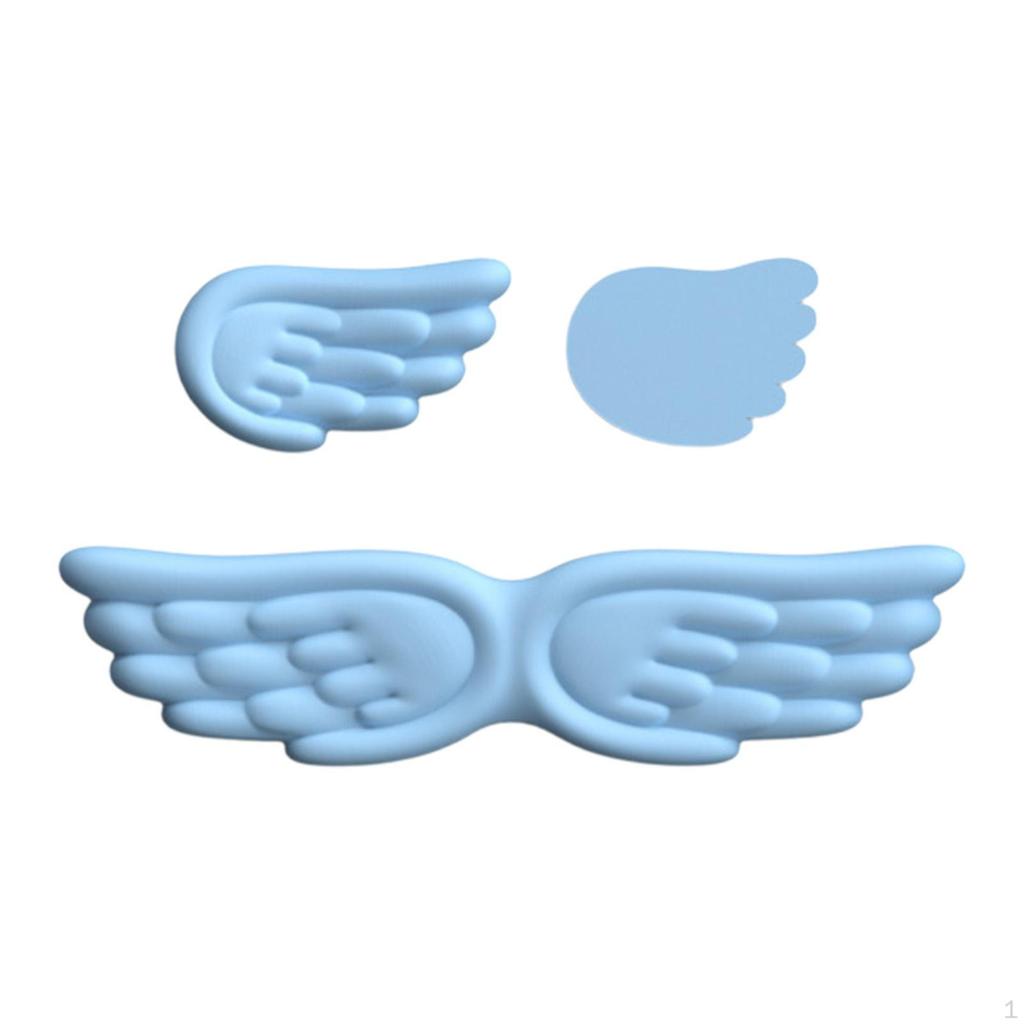 Angel Wing Keyboard Mice Wrist Computer Arm Rest Nonslip Coaster Cushion for Game Typing Office