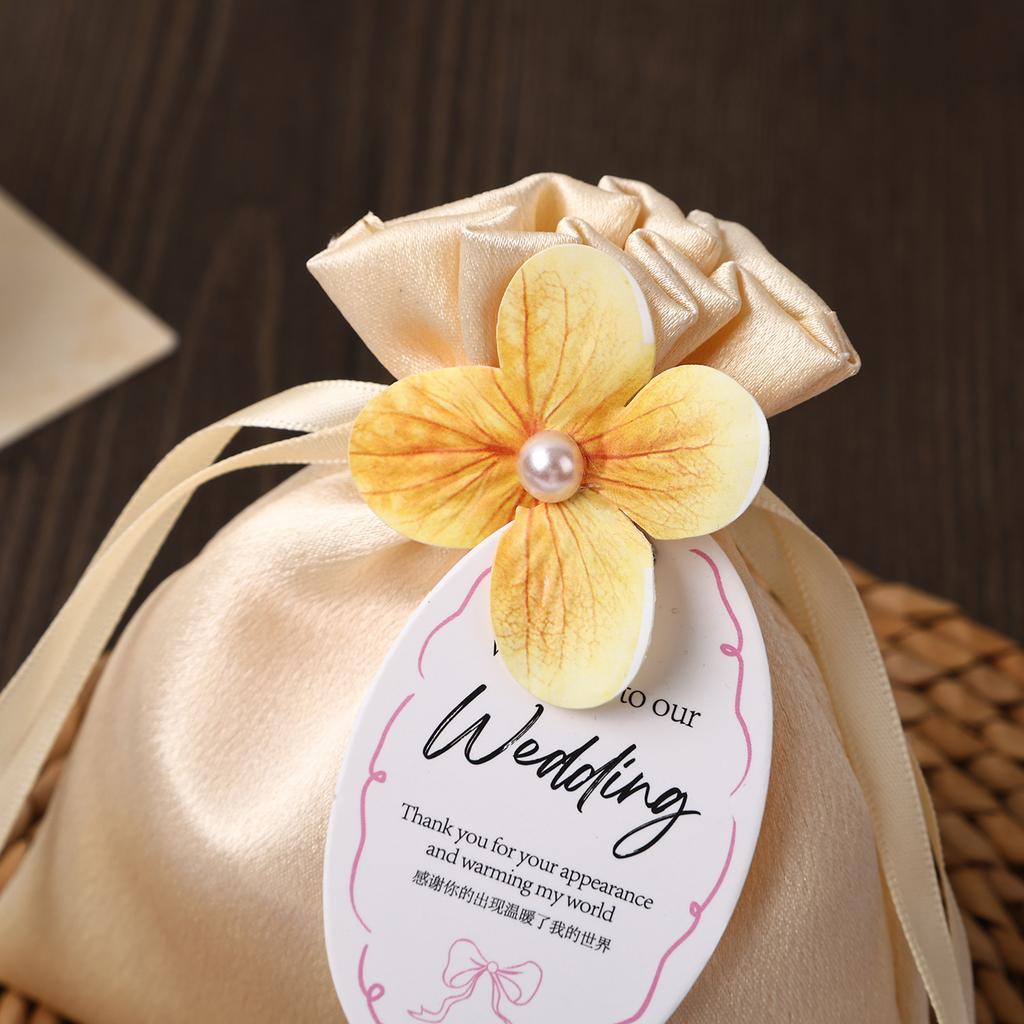 Caixa de Doces Veludo Data de Casamento Bolsa de Cetim Aveludado Cristal Bolsa Macia para Doces de Casamento Porta-Presentes Pequenos Embalagem de Presente para Festa
