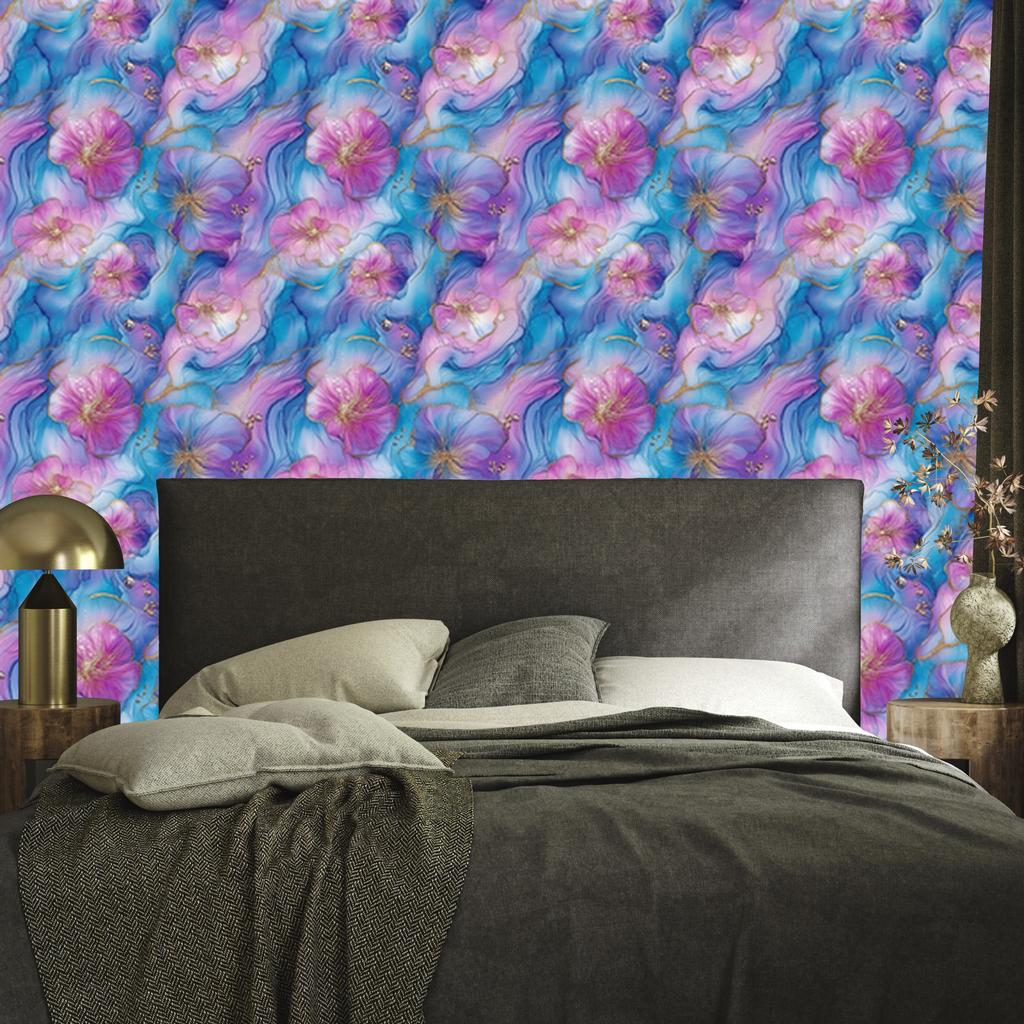 Wallpaper Ink blue, violet, purple and azure 50x1000