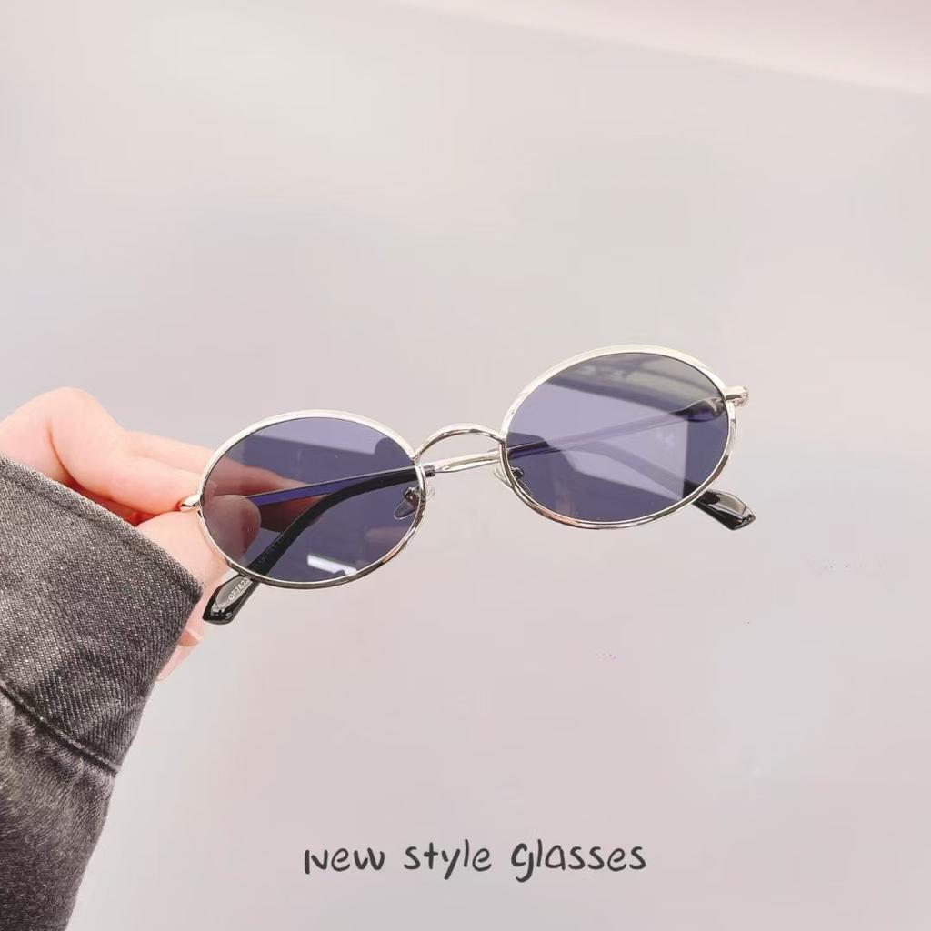 Hong Kong Style Women Sunglass Oval Shape Uv400 Protection Party Glasses High Quality Sunglasses For Men