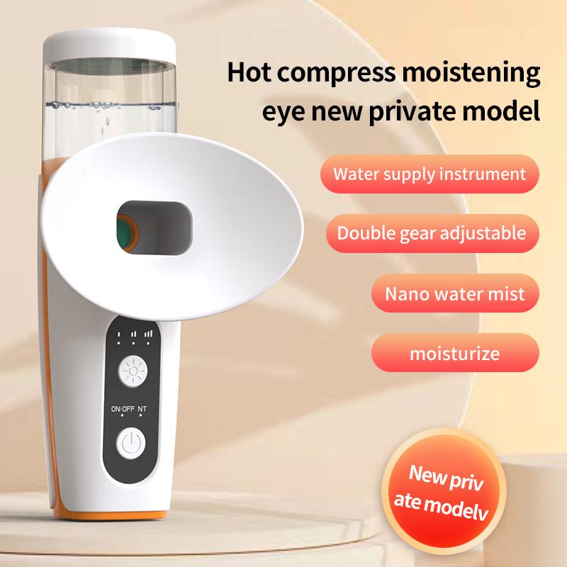 Eye Steamer for Dry Eye - Portable Heated USB Nano Eye Mist Sprayer with Warm Compress for Dry Eyes & Stye Relief