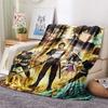 1PC Black Clover Patterned Flannel Blanket Suitable For All Seasons For Home Decor Warmth And Comfort Gifts Holiday Present
