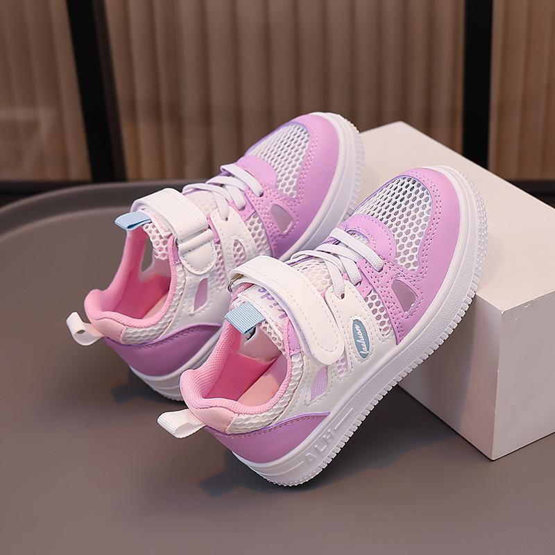 

Boys shoes spring and summer new children s sports mesh breathable white shoes hollowed out girls shoes children s sandals 27 inner length 17CM