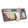 Backlight Keyboard Mouse Set 98 Key Layout Wired Keyboard New RAIKU T98 Keyboard  Office