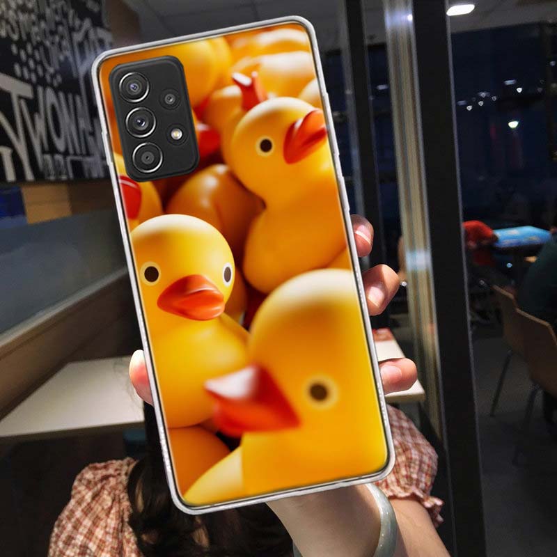 

Rubber Ducks Floating in the Swimming Pool Phone Case for Samsung A54 A57 A37 A17 A14 A15 A12 A24 A34 A55 A35 A25 A52S A07 A05S Samsung A14