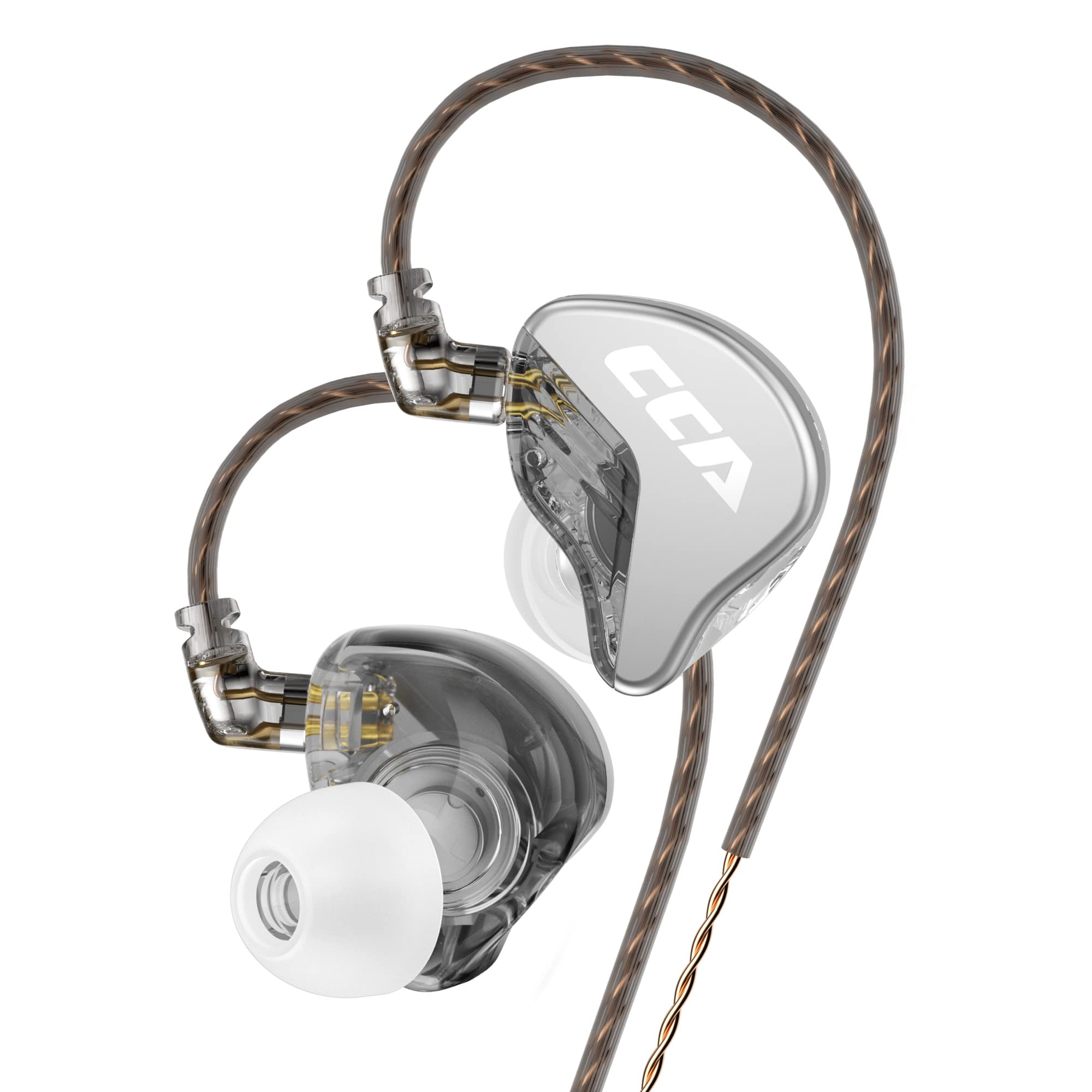 

CCA CRA Проводные наушники с шокирующим экстраординарным Hi-Fi звуком, мозаичная отделка, 10-мм HIFI звук, динамические для работы и музыки, без внутриканального баса,