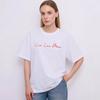 LOVE Printed Summer T-shirt: Women's European and American Fashion, Short-Sleeved, Loose-fit Top.