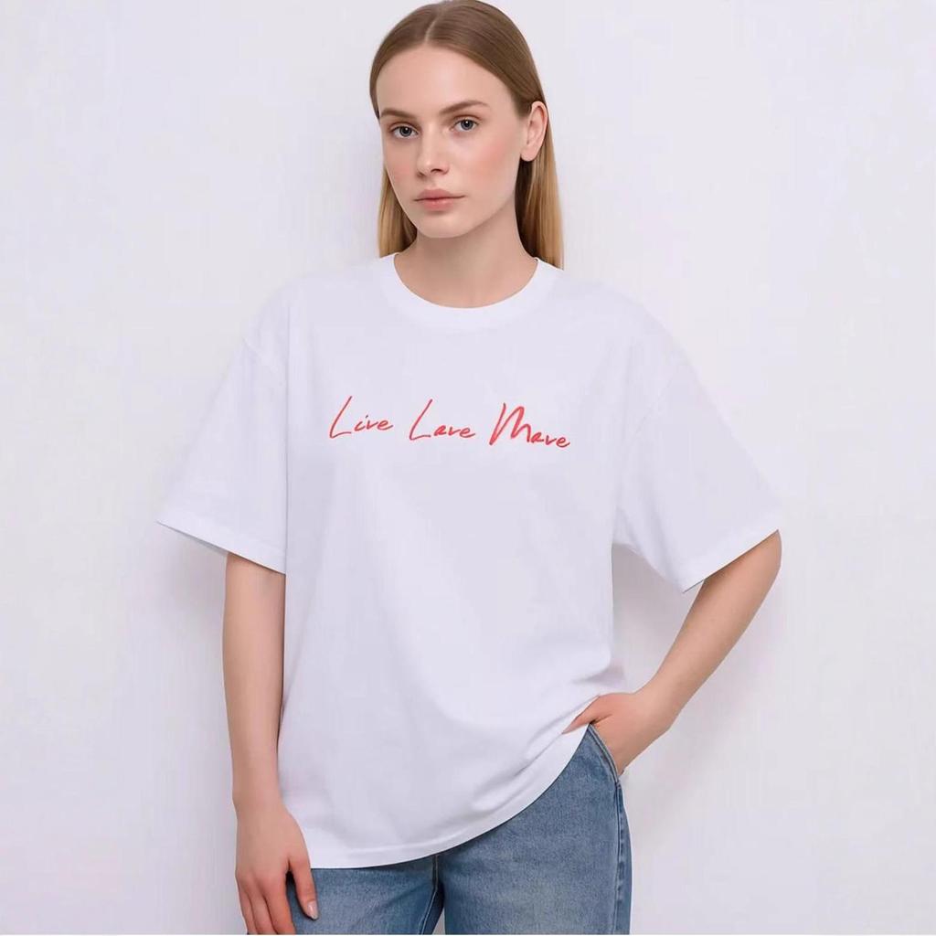 LOVE Printed Summer T-shirt: Women's European and American Fashion, Short-Sleeved, Loose-fit Top.