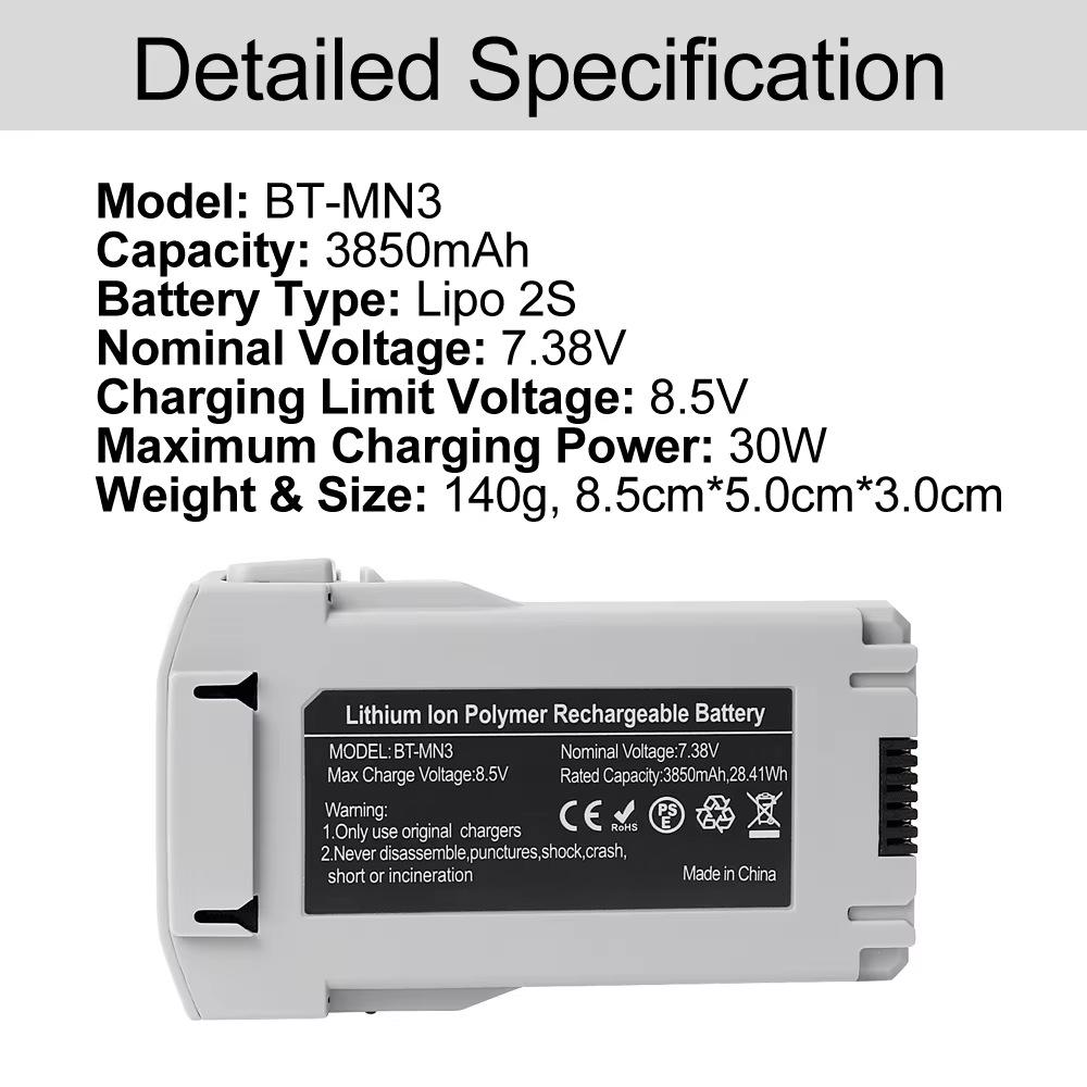 Long-Life Replacement Battery for DJI Mini 4 Pro, Mini 3 Pro, Mini 3 Drones