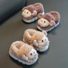 Warm Winter Velvet Anti-Slip Cotton Slippers for Infants and Toddlers (1-3 Years)