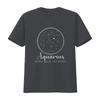 Aquarius Star Chart Zodiac T Shirt Vintage Washed Casual Slightly Unisex Stylish Comfortable Versatile Graphic