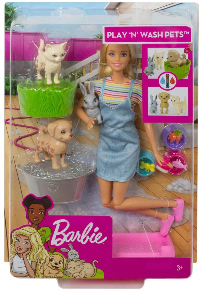 Barbie Pet Care Set Accessories for Ages 3 and Up (Dress-Up Doll, Set) (FXH11)