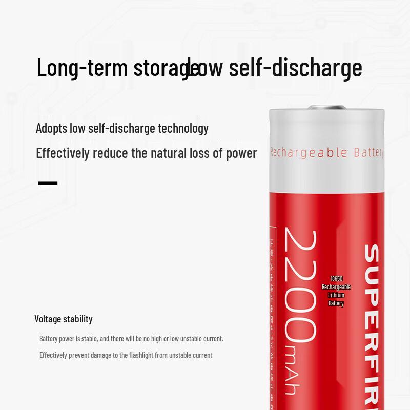 Shenhuo 18650 3.7V/4.2V Pointed-tip Lithium Battery