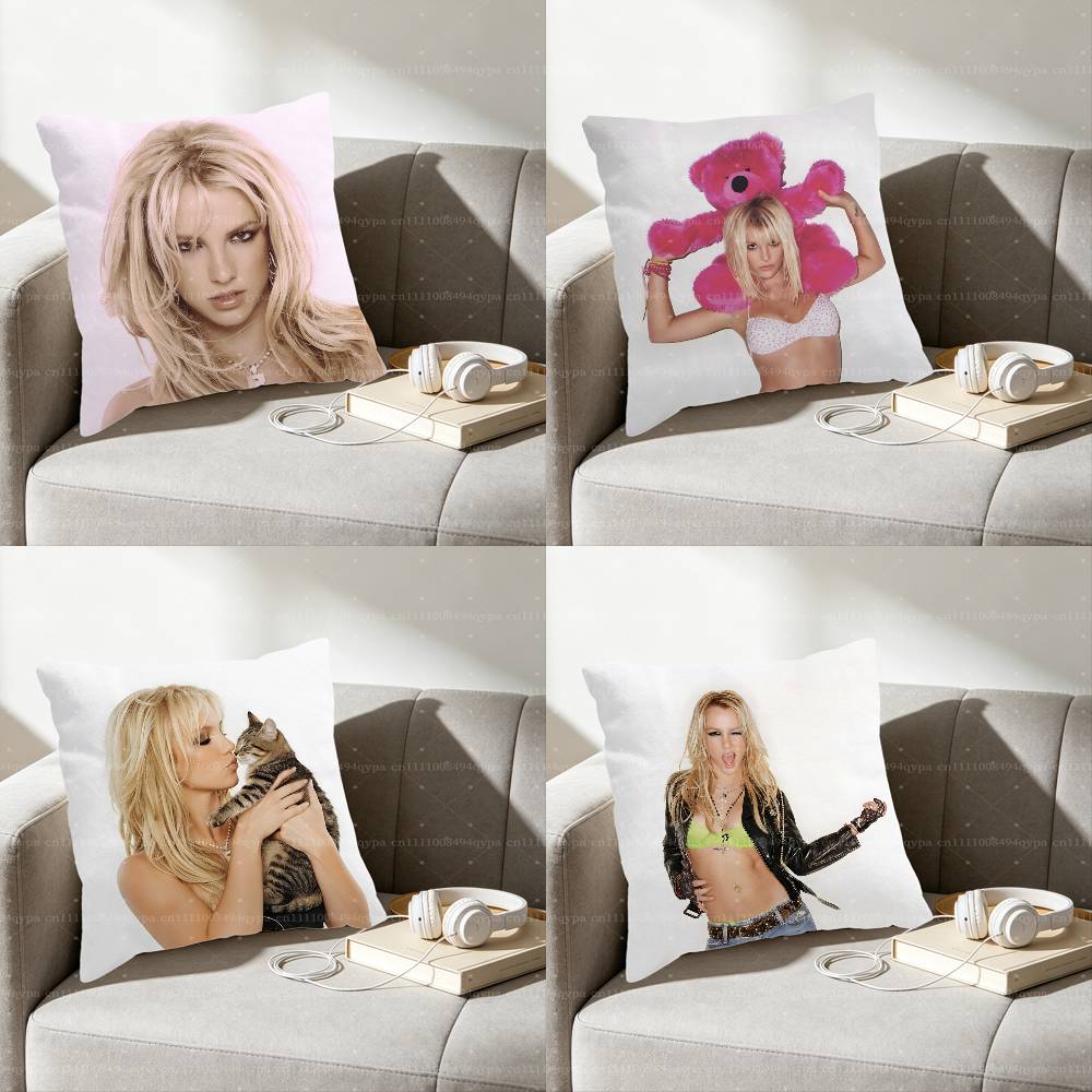 Brit BBritney Spears Toxic Throw Pillow Cover Home Decor Art Design Decor Pillowcase Cushion Cover for Bed Sofa Living Room
