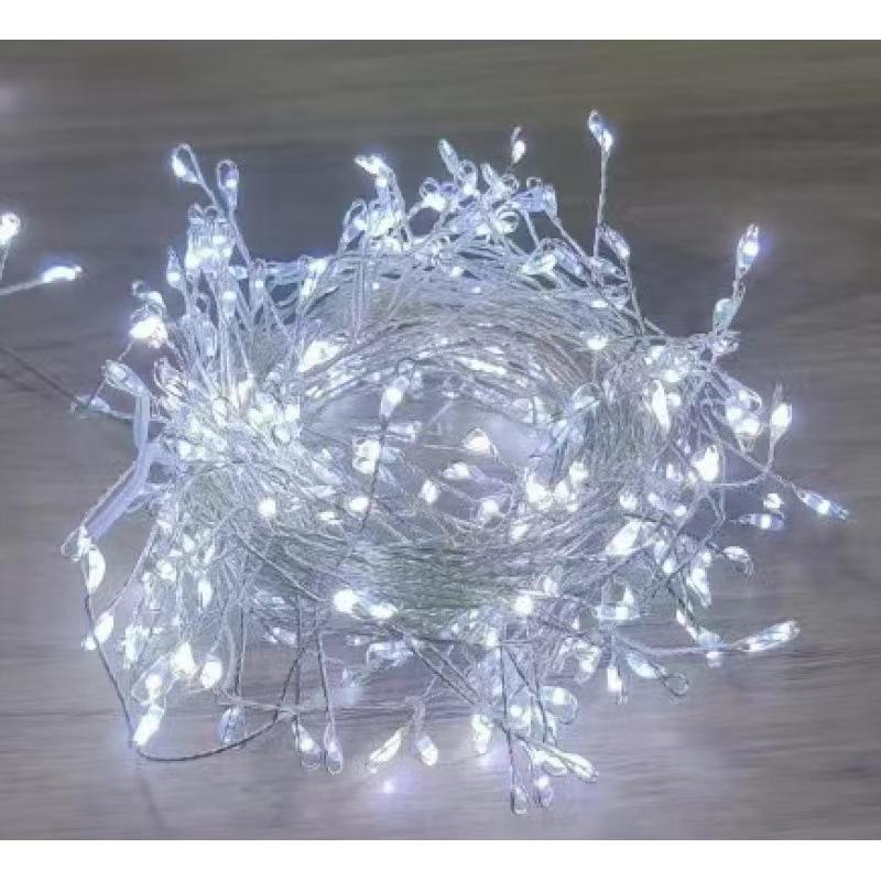 LED Firecracker Copper Wire Garland Lights - Decorative String Lights for Weddings, Festivals, and Christmas, Ideal for Home Decoration and Events