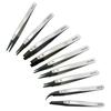 ESD Series Anti-static Long Thin Tip Hardened High Elasticity Sandblasting Tweezers