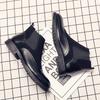 Martin boots summer thin medium and high top British leather inner height increase retro Chelsea short boots