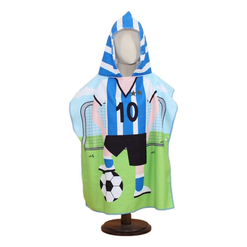 Cute Absorbent Kids Bath Towel Baby Shower Hooded Design Poncho Bathrobe Hooded Cloak Water Activities