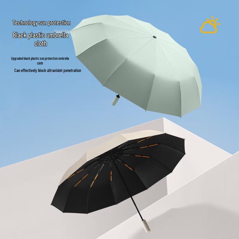 MAYDU M3338 Fully Automatic 3-Fold UV Protection Windproof Umbrella