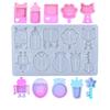 1PC Diy Crystal Dropper Mold, Flowing Sand Pendant, Silicone Mold
