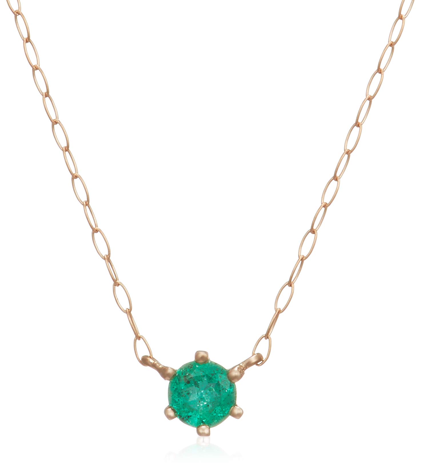 

ESTELLE [WEB Exclusive] May Birthstone Emerald Necklace in 18K Pink Gold (0351-9586-0016-0000)