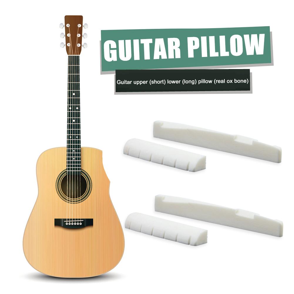 4pcs Guitar Nut Bone Bridge Saddle 6 String Acoustic Guitar Musical Instruments Musical Enjoyable Instrument Supplies