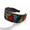 Ethnic Hair Hoop Decorative Boho Embroidery Headband Bohemian Hair Accessory Ethnic Embroidery Tape Headband For Weddings