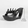 2026 New Women Wedge Heel Slide Sandals,  Open Toe Platform Mules, Thick Sole High Heel Model Slippers, Plus Size