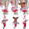 Christmas Cartoon Doll Curtain Tiebacks for Holiday Decorations