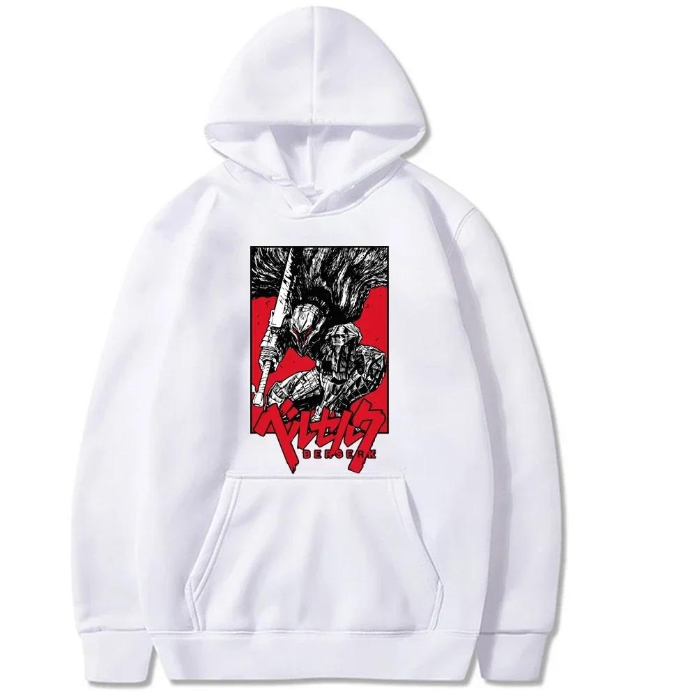 2025 Japanese anime Berserk Guts Hoodies Sweatshirt Cartoon Long Sleeve Loose Hip Hop Fashion Uniex Cloths Manga hoodies