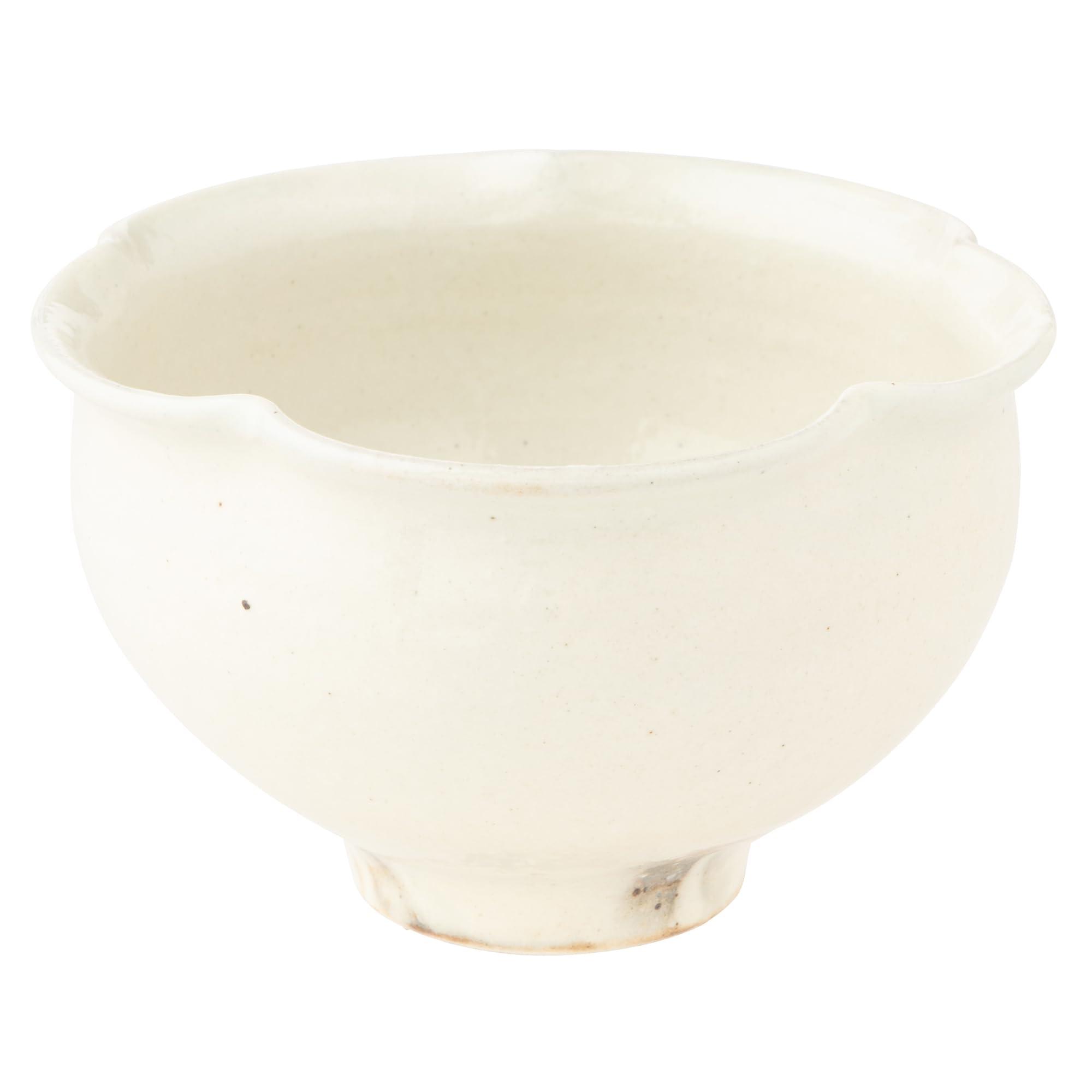 

Marui Seito Shigaraki Ware Hechimon Small Bowl, Approx. 12cm Diameter, Powdered Kiln-Tempered, White, MR-3-4021