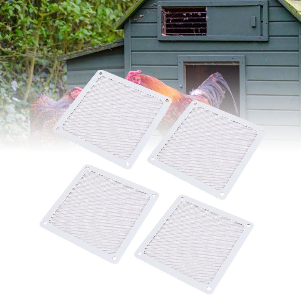 PC Fan Dust Filter Magnetic Frame Fine Mesh PVC Computer Fan Filter Grills for PC Case Fan Chicken Coop Vent 5.51x5.51in 4pcs